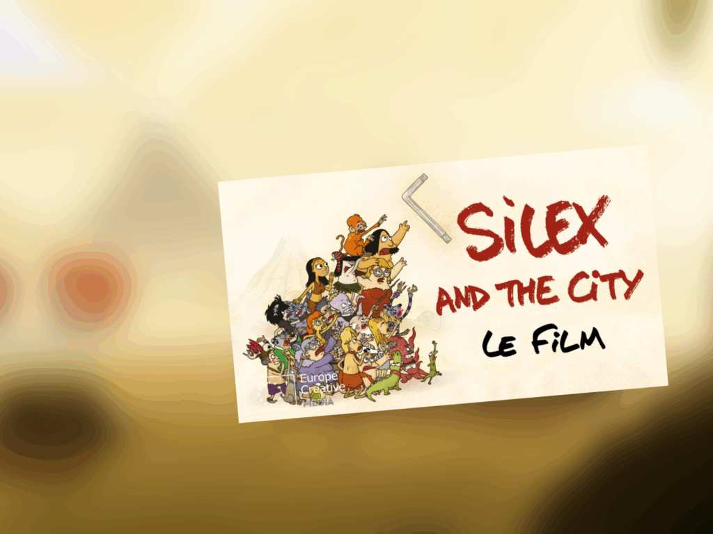 Silex and the City poster featuring all the main characters forming a pile