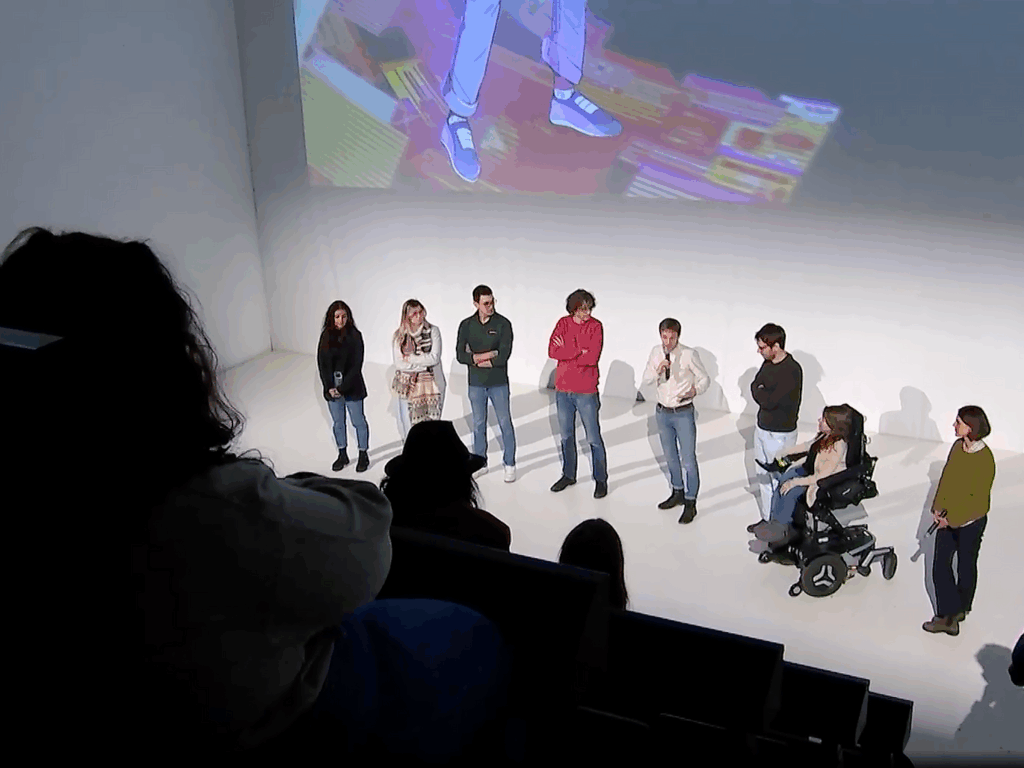 Photographic record of the technical and creative team responsible for the production of the animation ctrl-alt-chaos.