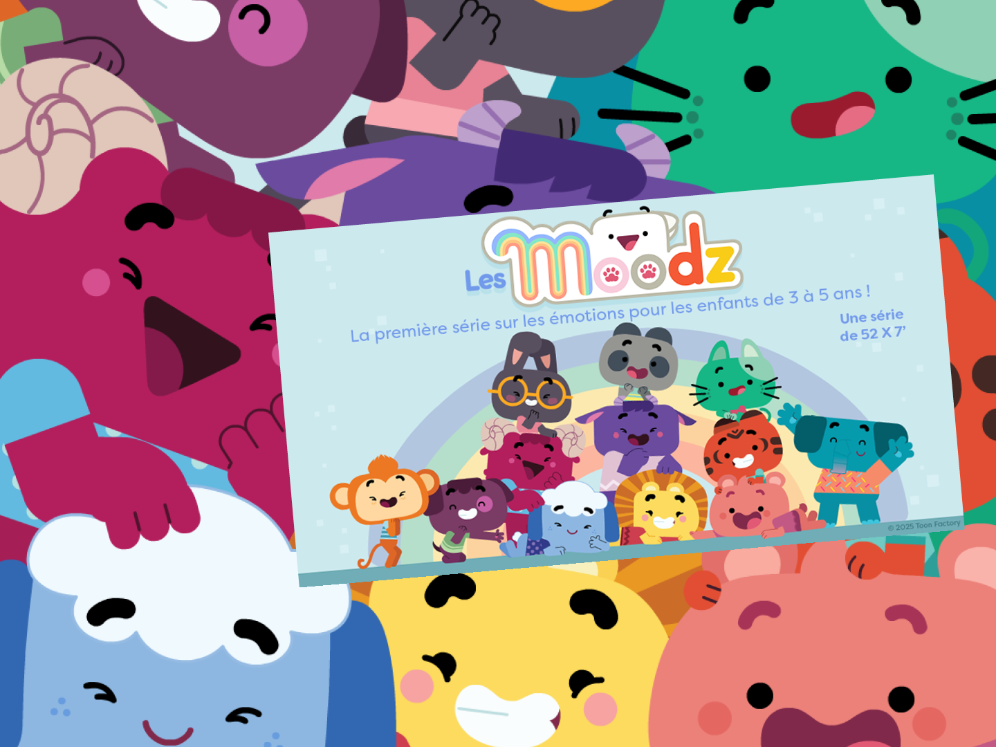 The Moodz main poster figuring all the characters