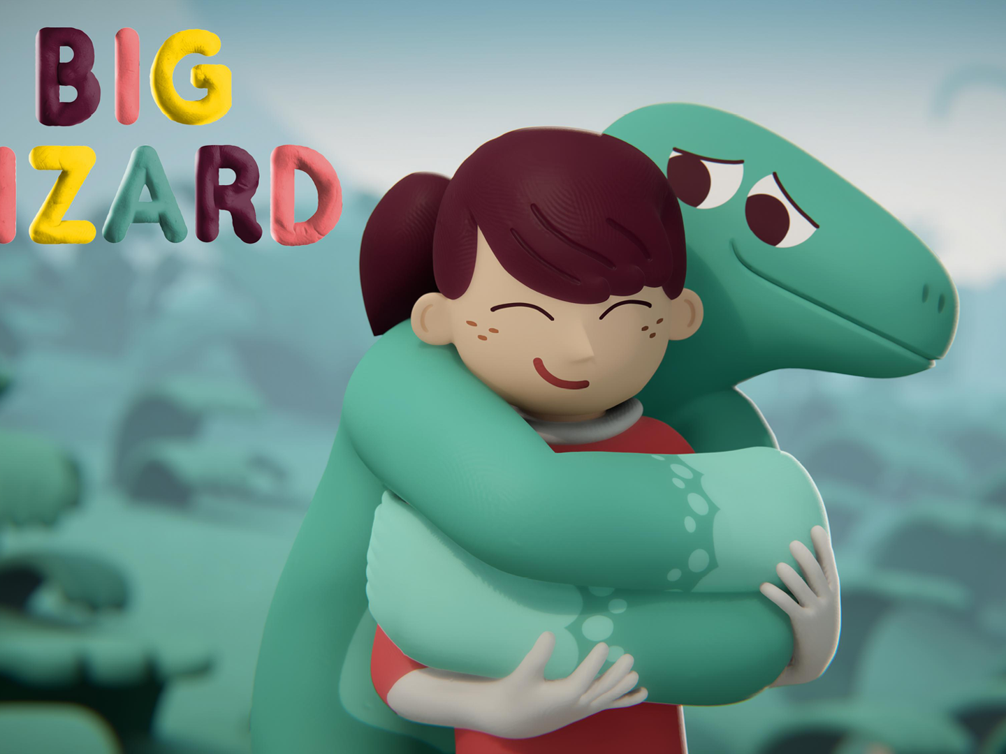 Cosima and Big Lizard hugging